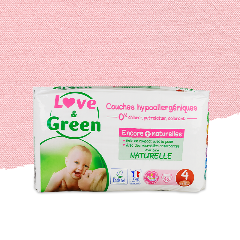 Love & Green - Couches / langes écologiques Maxi+ T4+ 9-20kg - Sebio