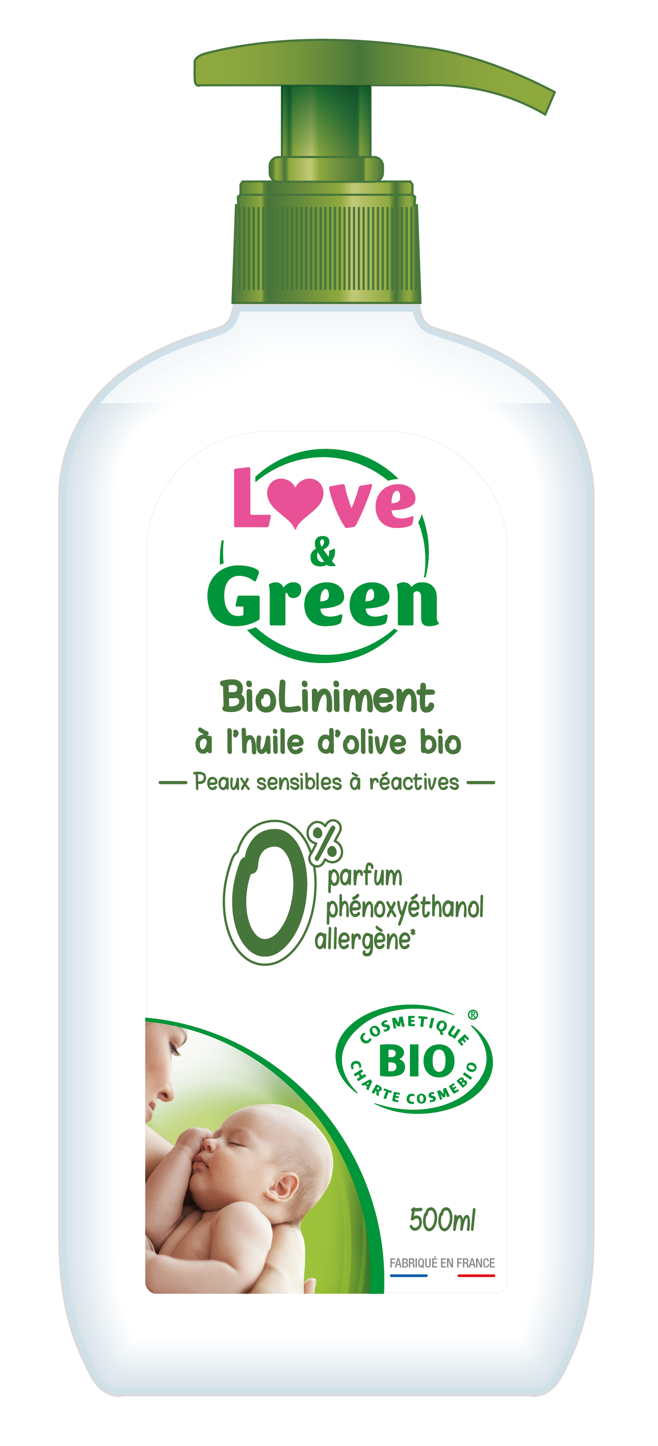 Achat Love & Green Lingettes au liniment soin pour le change, 56 pièces