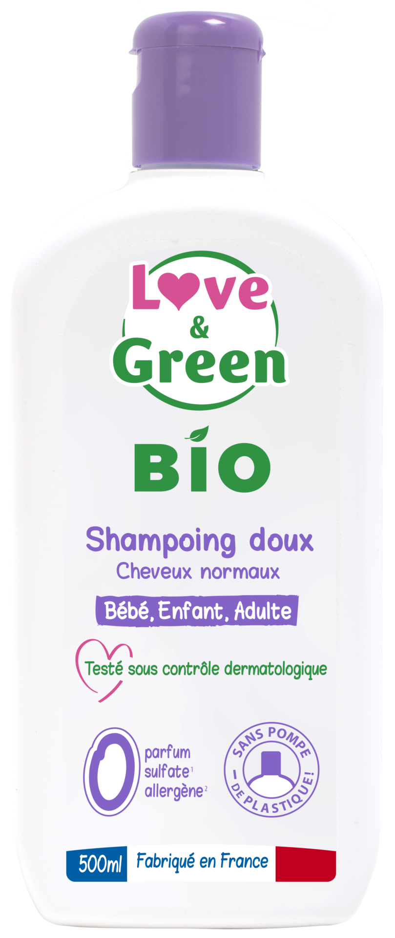 https://www.dentimed.ch/wp-content/uploads/2023/10/Love-and-Green-Shampoing-doux-certifie-BIO-sans-parfum-sans-sulfate-flacon-de-500ml.png