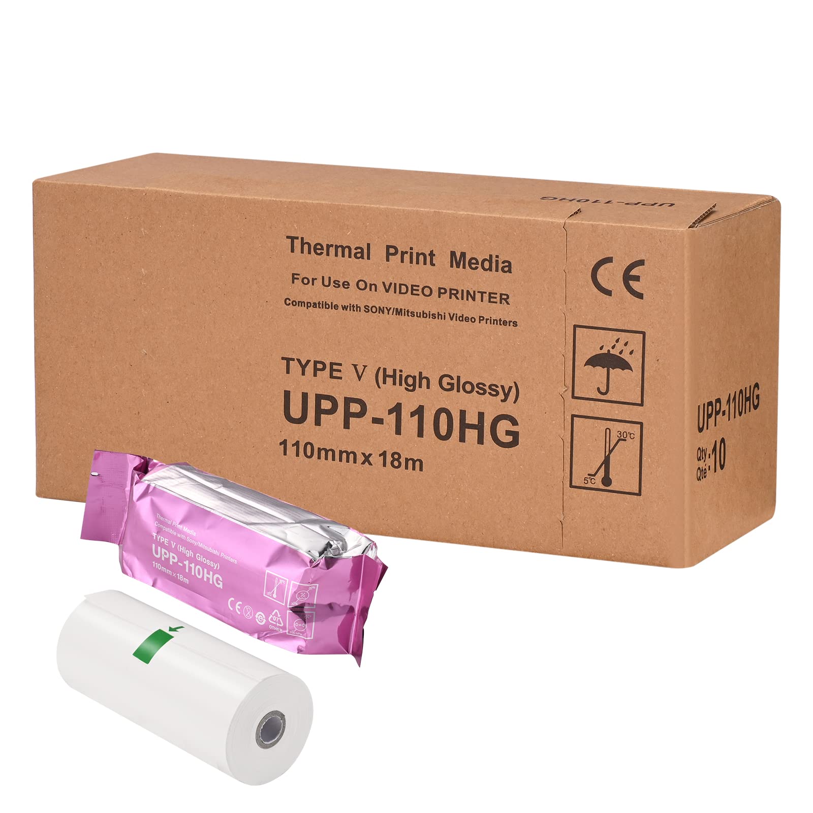 Sony Papier pour imprimante vidéo UPP-110 HD (type II – haute densité
